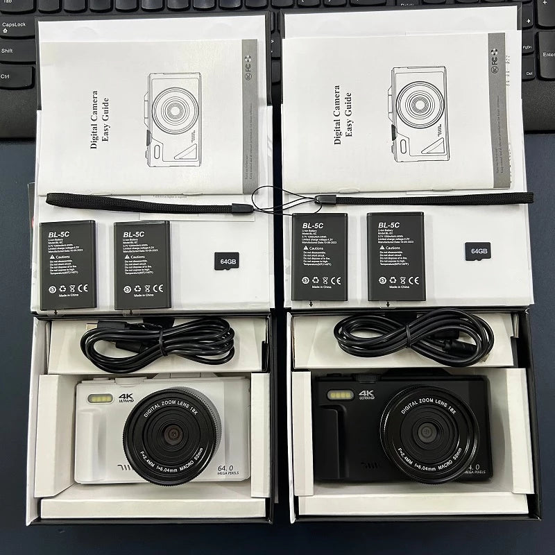 4K Digital Vlogging Camera | Flip Screen & 18X Zoom