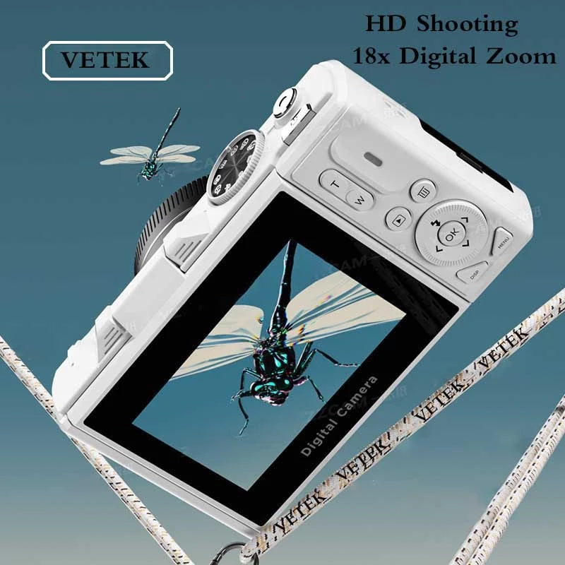 4K Digital Vlogging Camera | Flip Screen & 18X Zoom